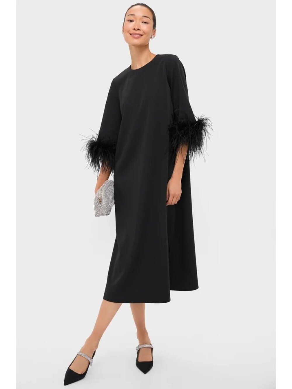 TUCKERNUCK feather Jamie Dress Black Size XXL NWT